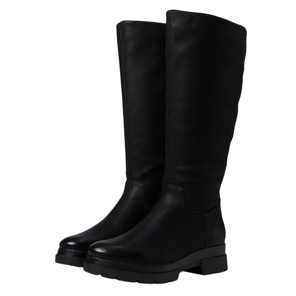 Soul Naturalizer Womens Orchid Knee High Boots US 8.5 M Wide Calf Black NIB - Picture 1 of 11